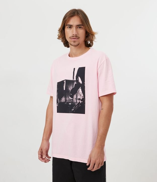 Camiseta Calvin Klein Algodão Rosa