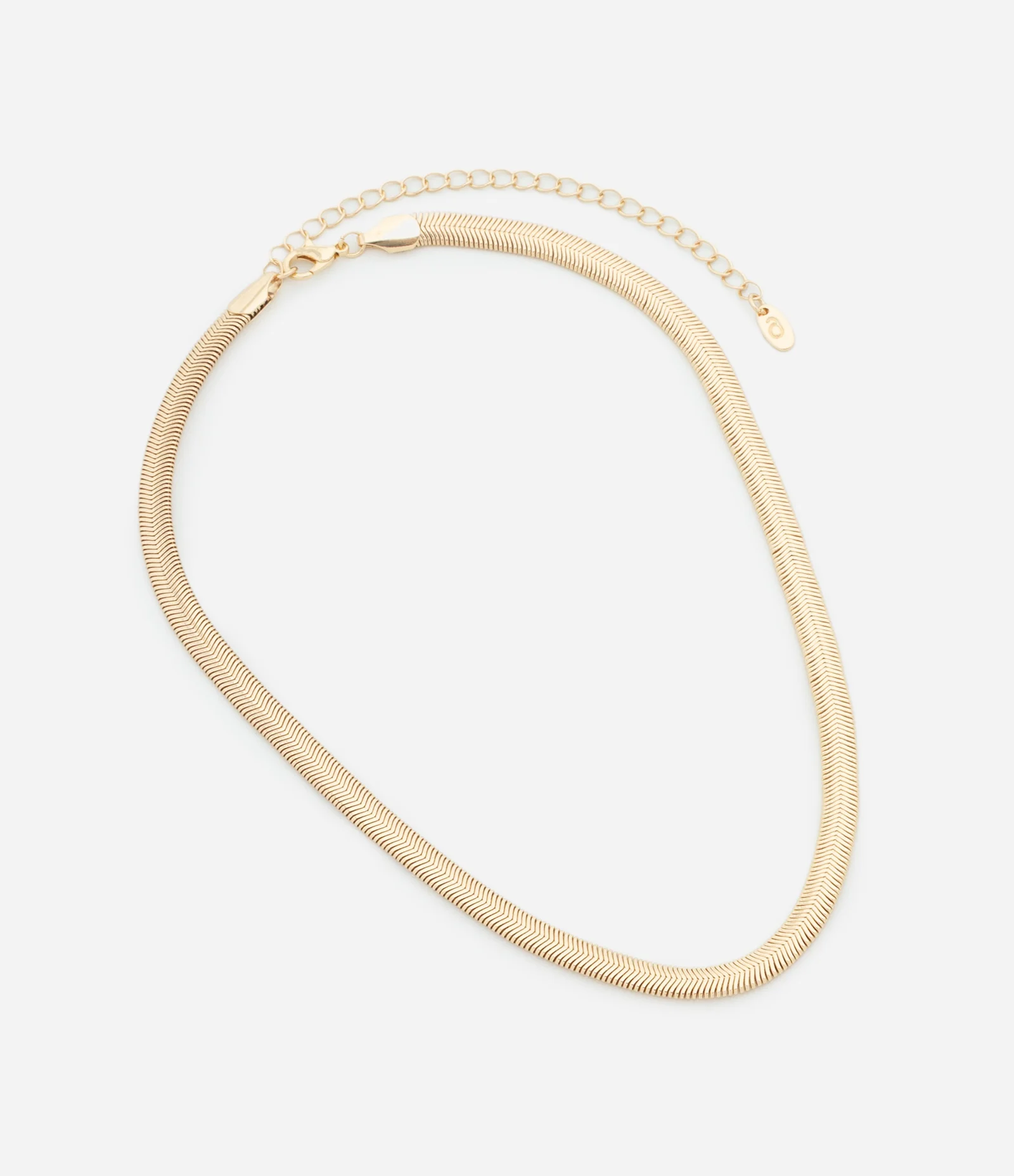 Colar Médio em Metal Rabo de Rato Dourado 2