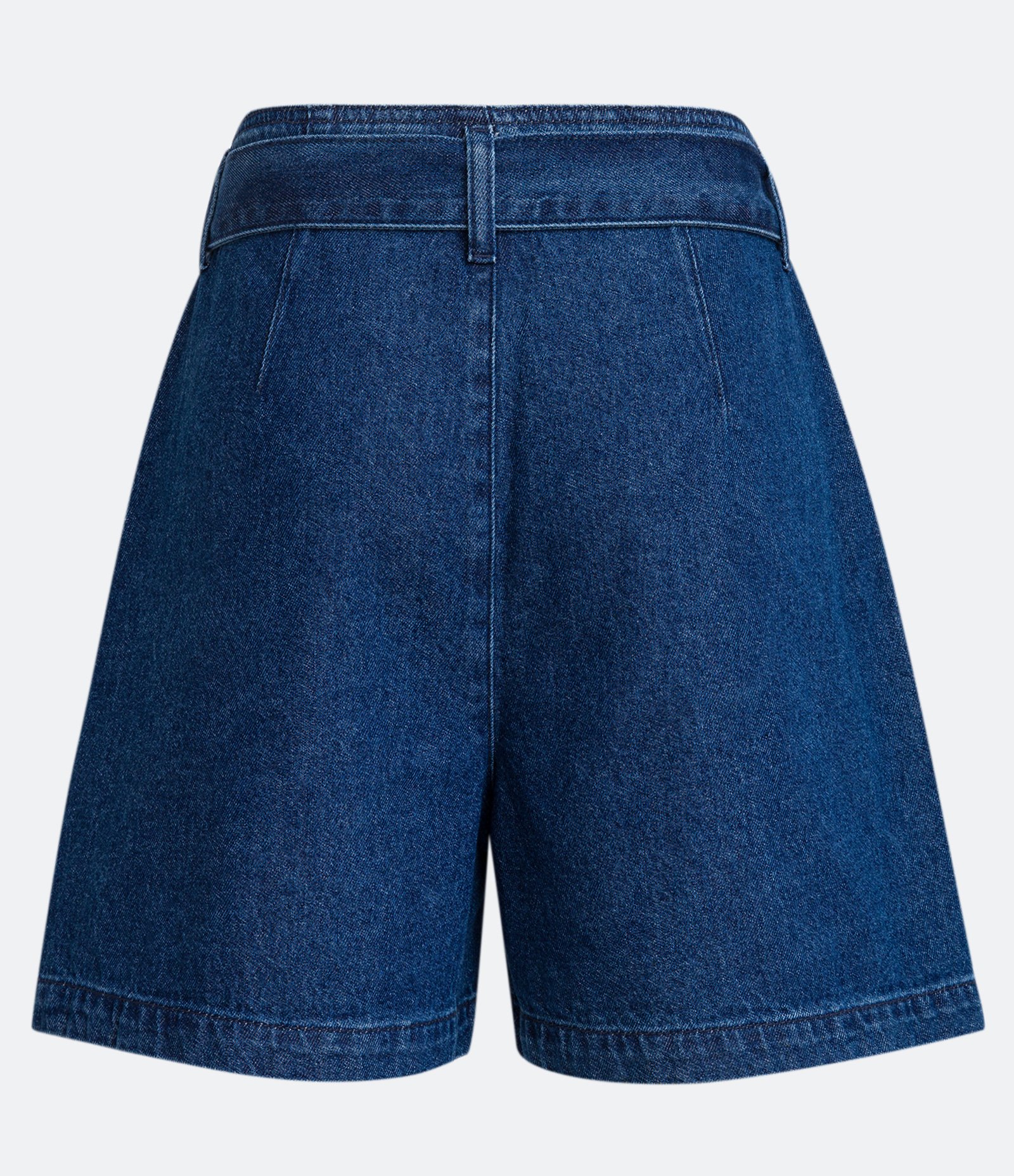 Short Mom Jeans com Cinto Faixa Azul 6