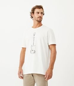Camiseta Comfort em Algodão com Estampa Rock Peace