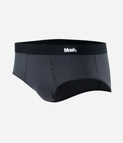 Cueca Boxer em Microfibra com Listras Verticais