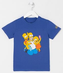 Camiseta Infantil com Estampa da Família Simpsons - Tam 5 a 14 anos