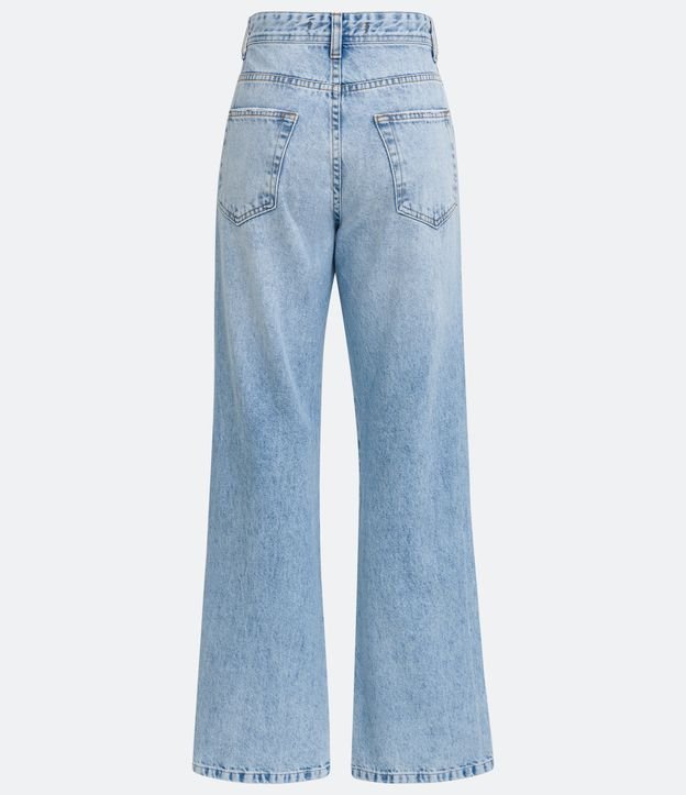 Pantalón años 90 Jeans con Desgastes Azul 8