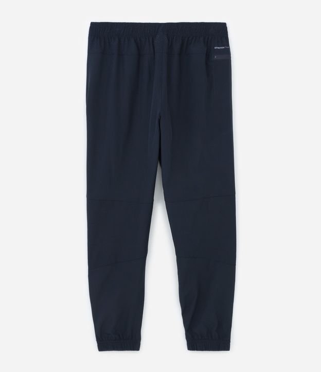 Calça Jogger Esportiva com Cós Elástico e Recortes Azul 8