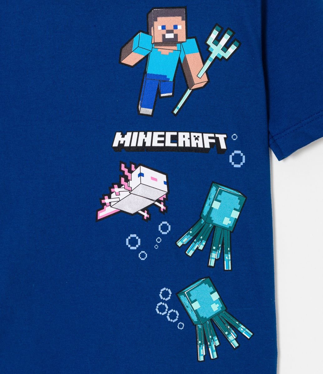 Camiseta Infantil Geleia Minecraft