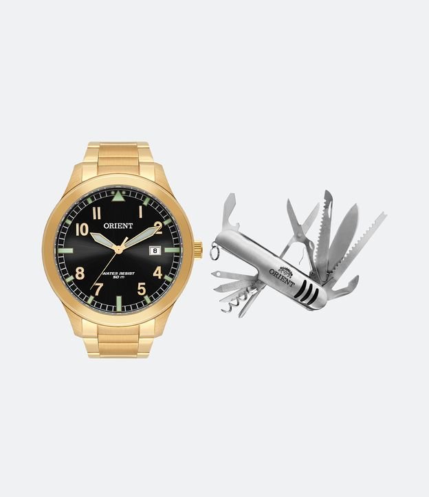 Relógio Orient com Pulseira em Aço e Caixa em Metal MGSS1181-K296P2KX