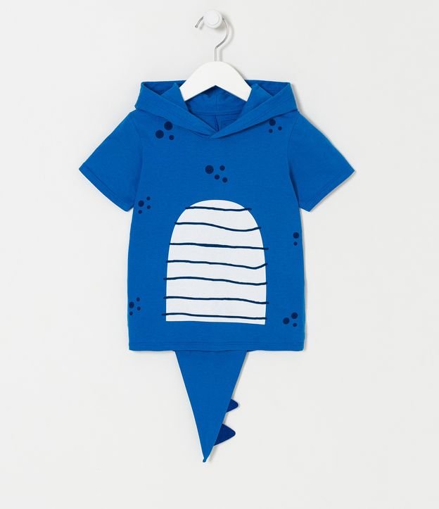 Conjunto Infantil Disfraz de Dinosaurio - Talle 1 a 5 años Azul 2