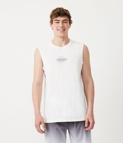 Regata Machão em Meia Malha com Estampa de Prancha