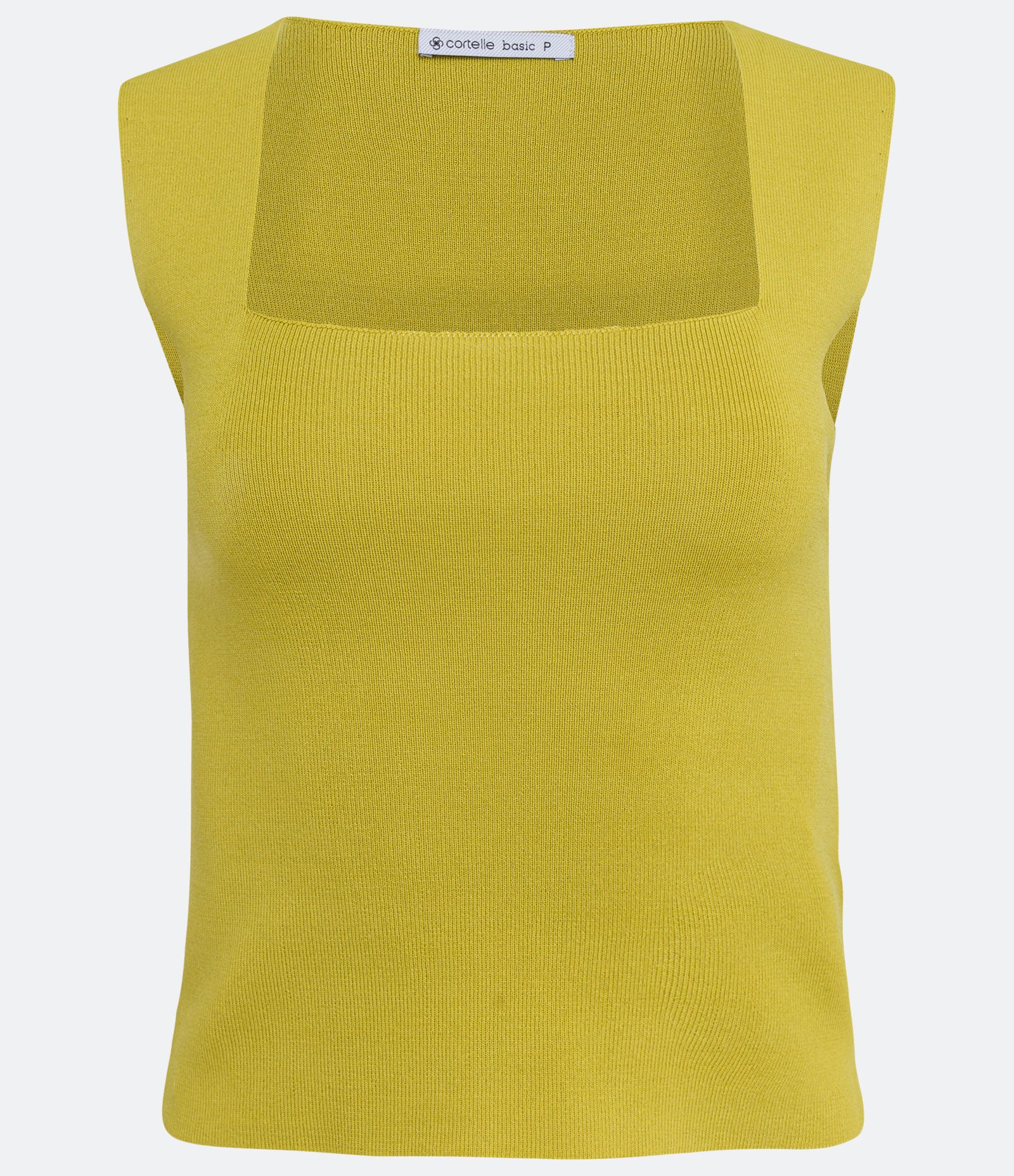 Blusa em Tricô com Decote Quadrado 5