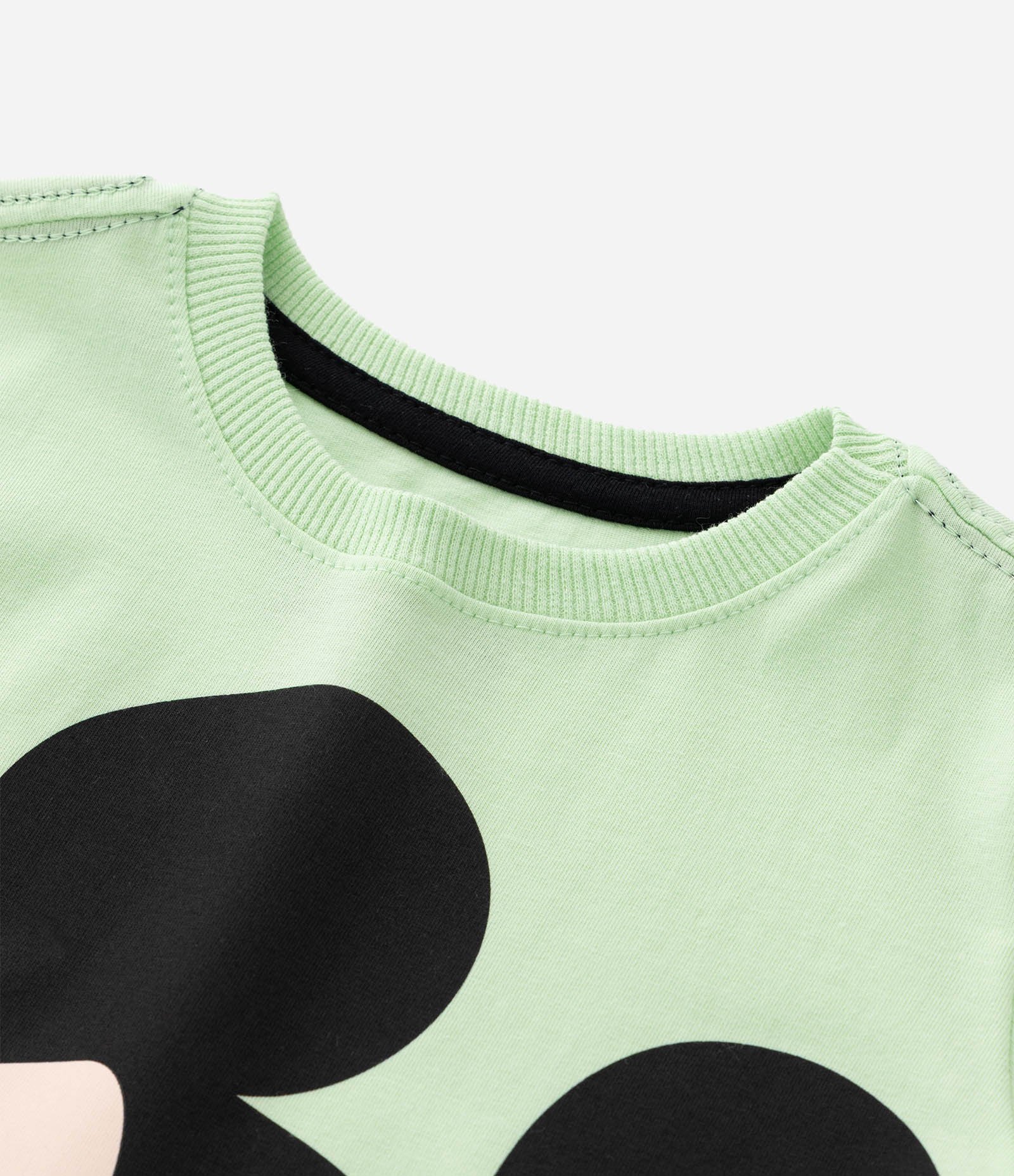Camiseta Infantil com Estampa do Mickey - Tam 1 a 5 anos Verde 4