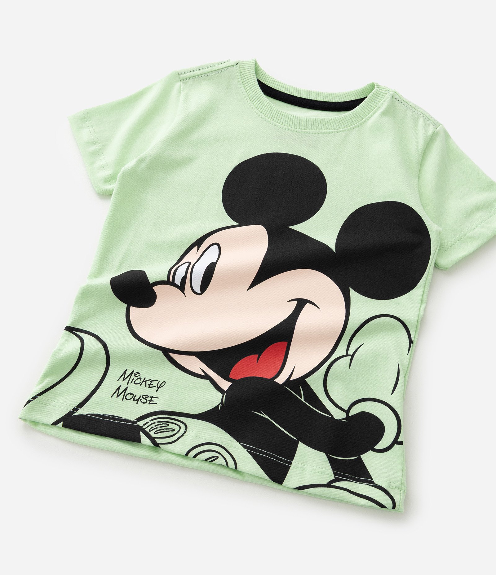 Camiseta Infantil com Estampa do Mickey - Tam 1 a 5 anos Verde 6