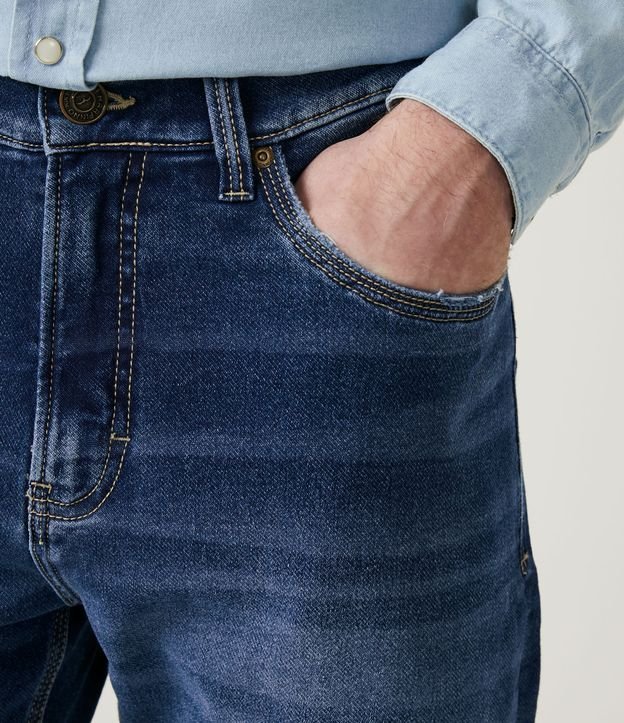 Pantalón Jeans Recta Comfort Azul 3