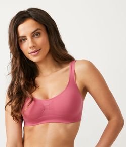 Sutiã Alongado em Microfibra com Franzido e sem Costura Trifil