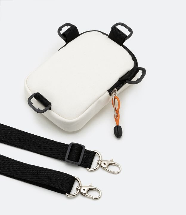 Bolso Mini Bag Crossbody con Recorte Blanco 4