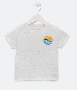 Camiseta Infantil com Estampa de Por do Sol - Tam 1 a 5 anos