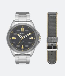 Relógio Orient Analógico com Pulseira e Caixa em Aço Prata MBSS1428-G2SX