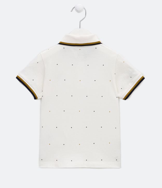 Remera Polo Infantil con Bordado de Tucán - Talle 1 a 5 años Blanco 2