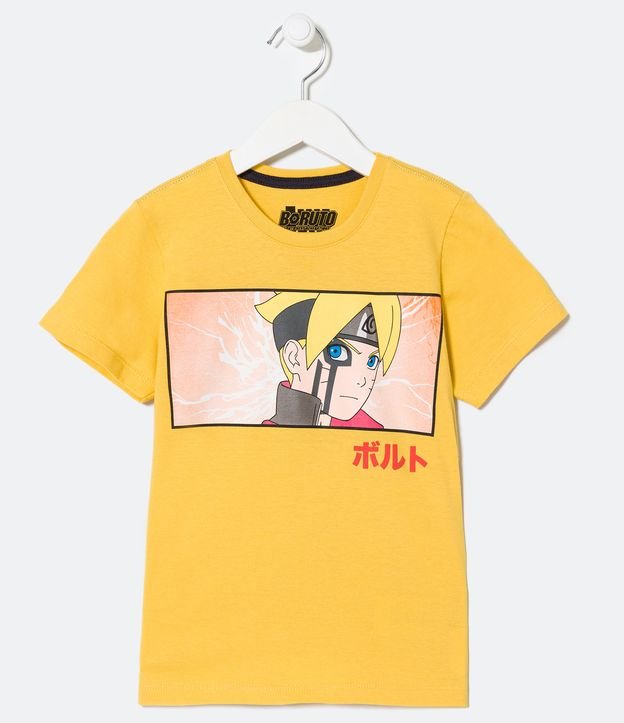 Camiseta Infantil Estampa de Naruto - Tam 5 a 14 anos