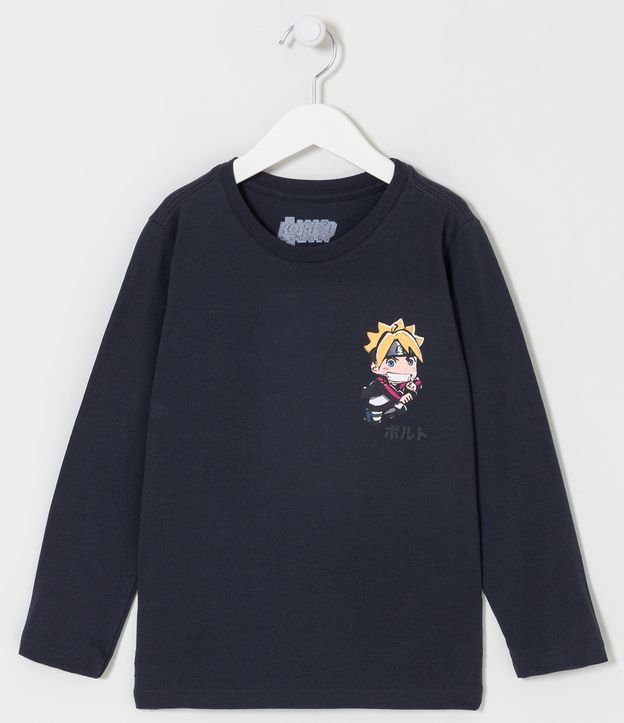 Camiseta Infantil com Estampa de Boruto Chibi - Tam 5 a 14 anos