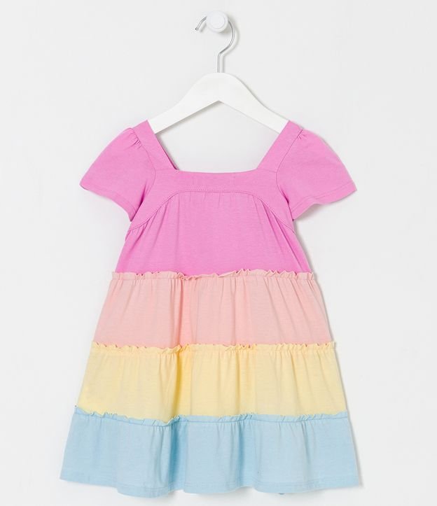Vestido Marias Infantil con Volados - Talle 1 a 5 años Multicolores 2