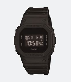 Relógio Casio Digital com Pulseira e Caixa em Poliuretano DW-5600BB-1DR
