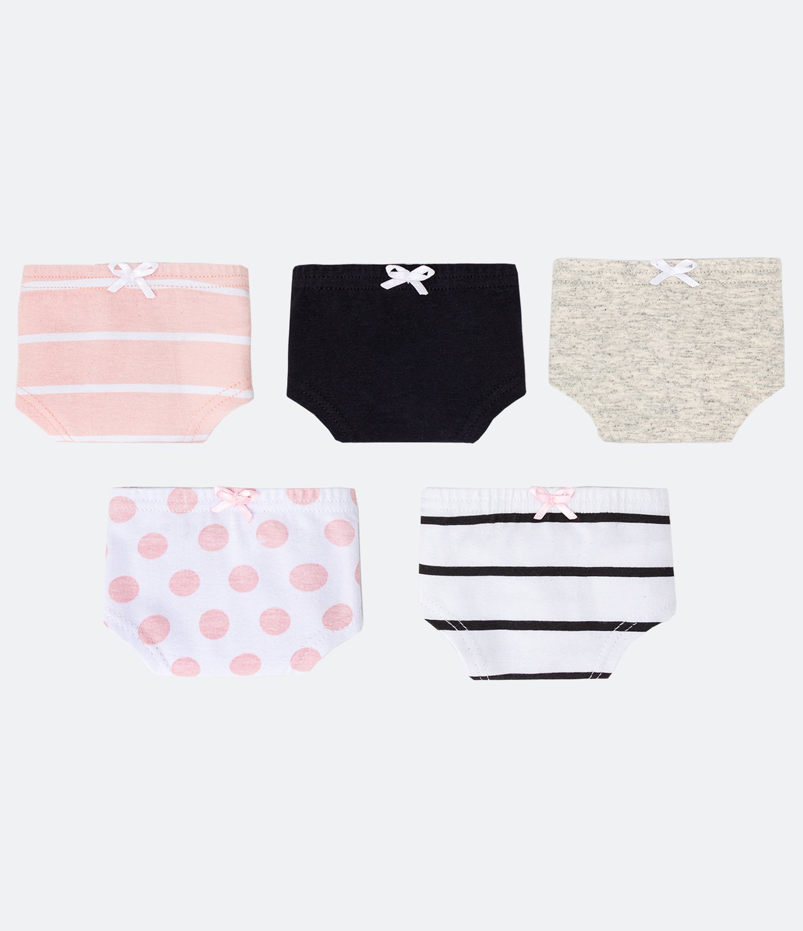 Kit 05 Calcinhas Slip Infantis com Estampas Variadas - Tam 2 a 14 Anos Multicores 1