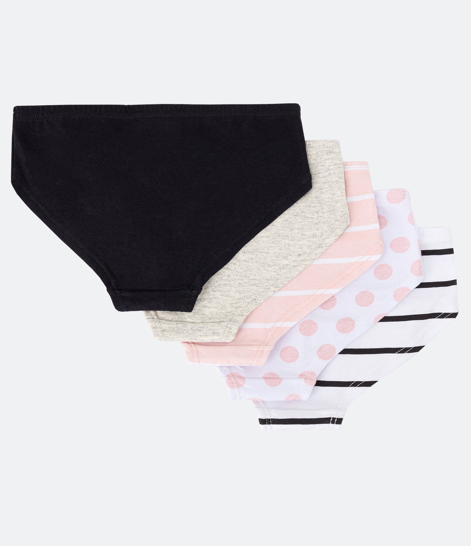 Kit 05 Calcinhas Slip Infantis com Estampas Variadas - Tam 2 a 14 Anos Multicores 3