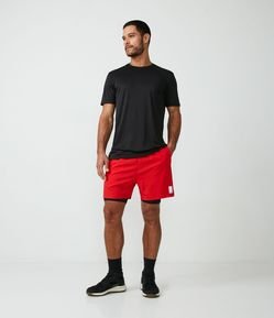 Bermuda Esportiva com Short de Compressão