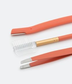 Kit de Maquiagem Kit de Sobrancelhas Com Pinça, Navalha e Escovinha Alchemia