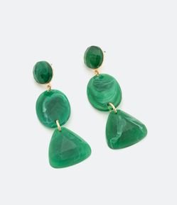 Maxi Brinco em Acrílico com Resinas Irregulares