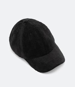 Boné Canelado com Aba Curva e Regulagem