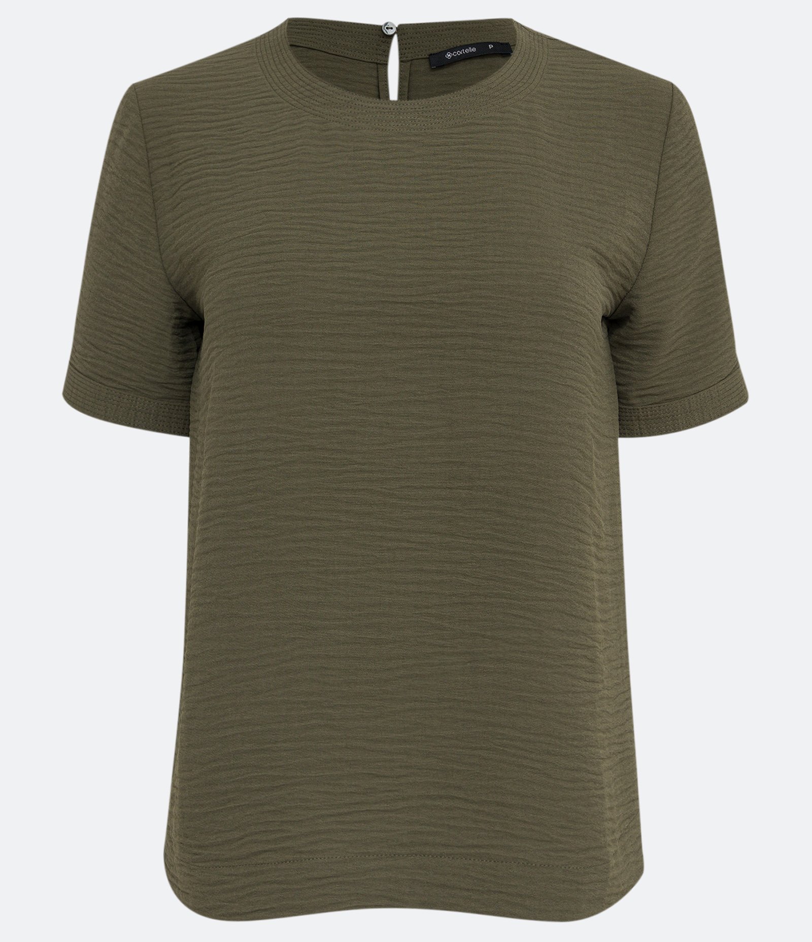 Blusa com Abertura nas Costas e Detalhes Pespontados 7