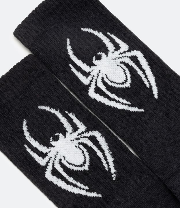 PROMOÇÃO) 5 Pares de Meias Homem-aranha - Tamanho: 09 a 14 anos