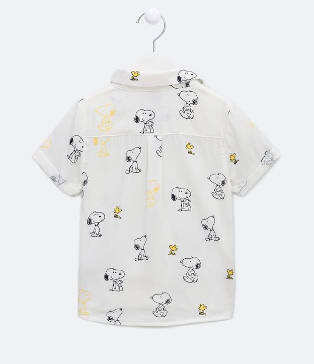 Camisa Infantil Estampa Snoopy - Talle 1 a 4 años Blanco 2