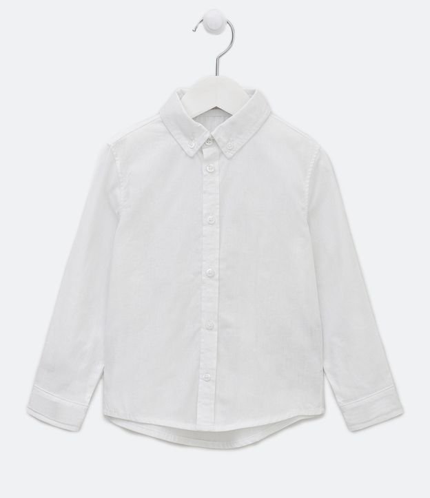 Camisa Infantil Básica - Tam 1 a 4 anos Branco Neve 1