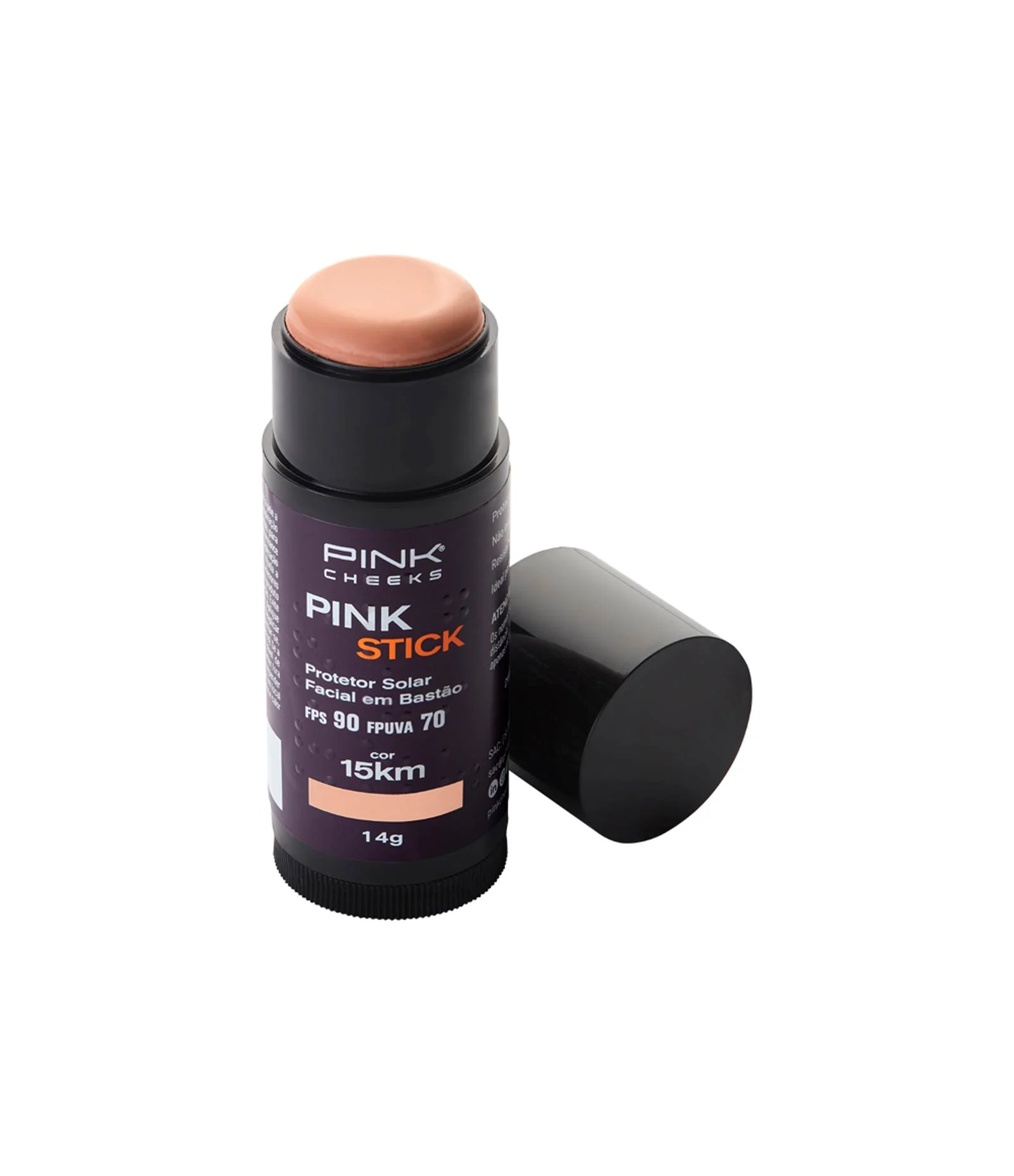 Protetor Solar com Cor Pink Stick Pink Cheeks 14g 1