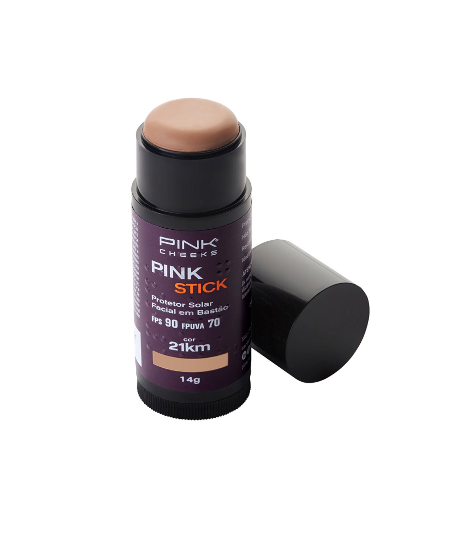 Protetor Solar com Cor Pink Stick Pink Cheeks 14g 1