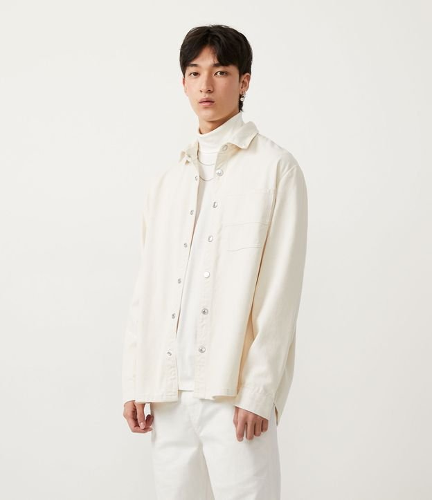 Camisa branca <em></img>off-white</em>, da Renner