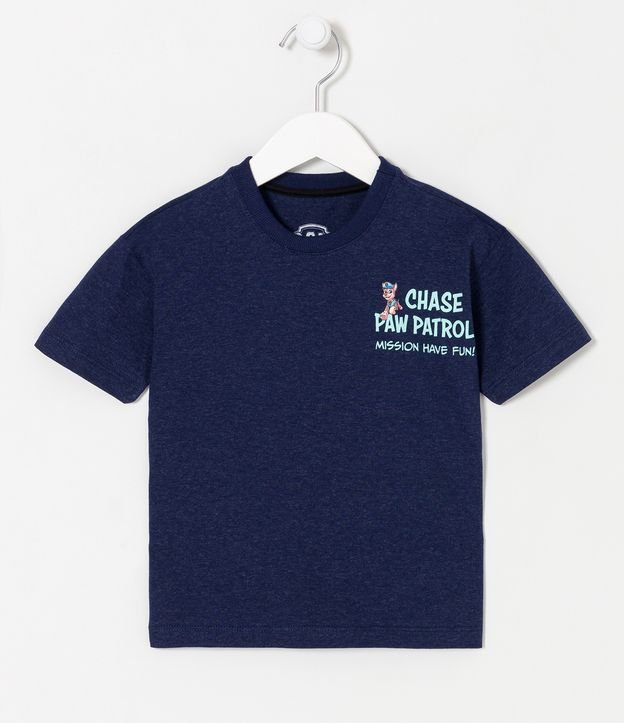 Camiseta Infantil com Estampa da Patrulha Canina Frente - Tam 1 a 5 anos