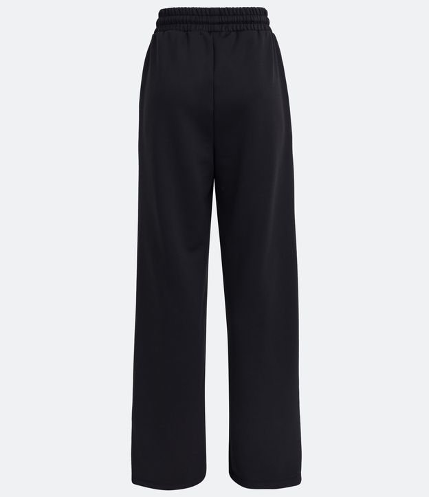 Pantalón Pantalona con Cintura Elástica y Amarre Negro 6