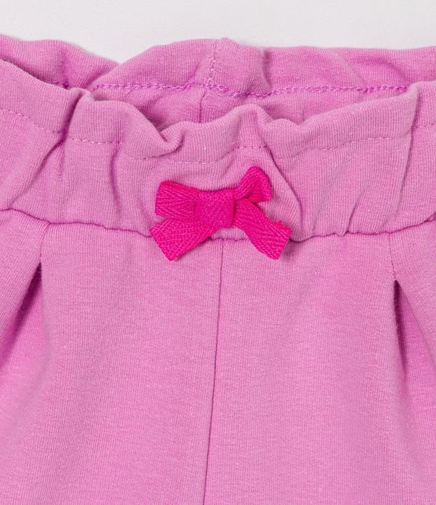 Pantalón Infantil con Volado y Lazo en la Cintura - Talle 0 a 18 Meses 4