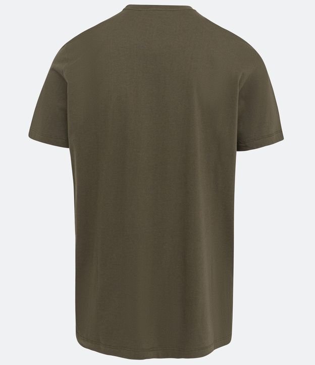 Remera Comfort en Algodón con Estampado de la Banda U2 Verde 6