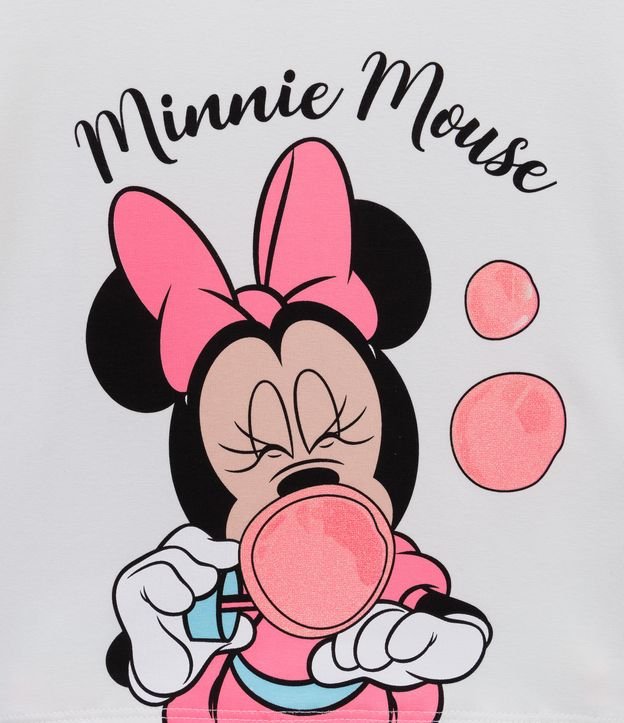 Conjunto Infantil con Estampado da Minnie - Talle 1 a 5 años Blanco 2