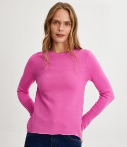 Blusa em Tricô com Textura Canelada