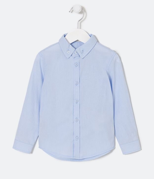 Camisa Infantil Básica - Talle 1 a 4 años Azul 1
