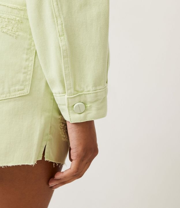 Campera en Sarga con Bolsillos Verde 5