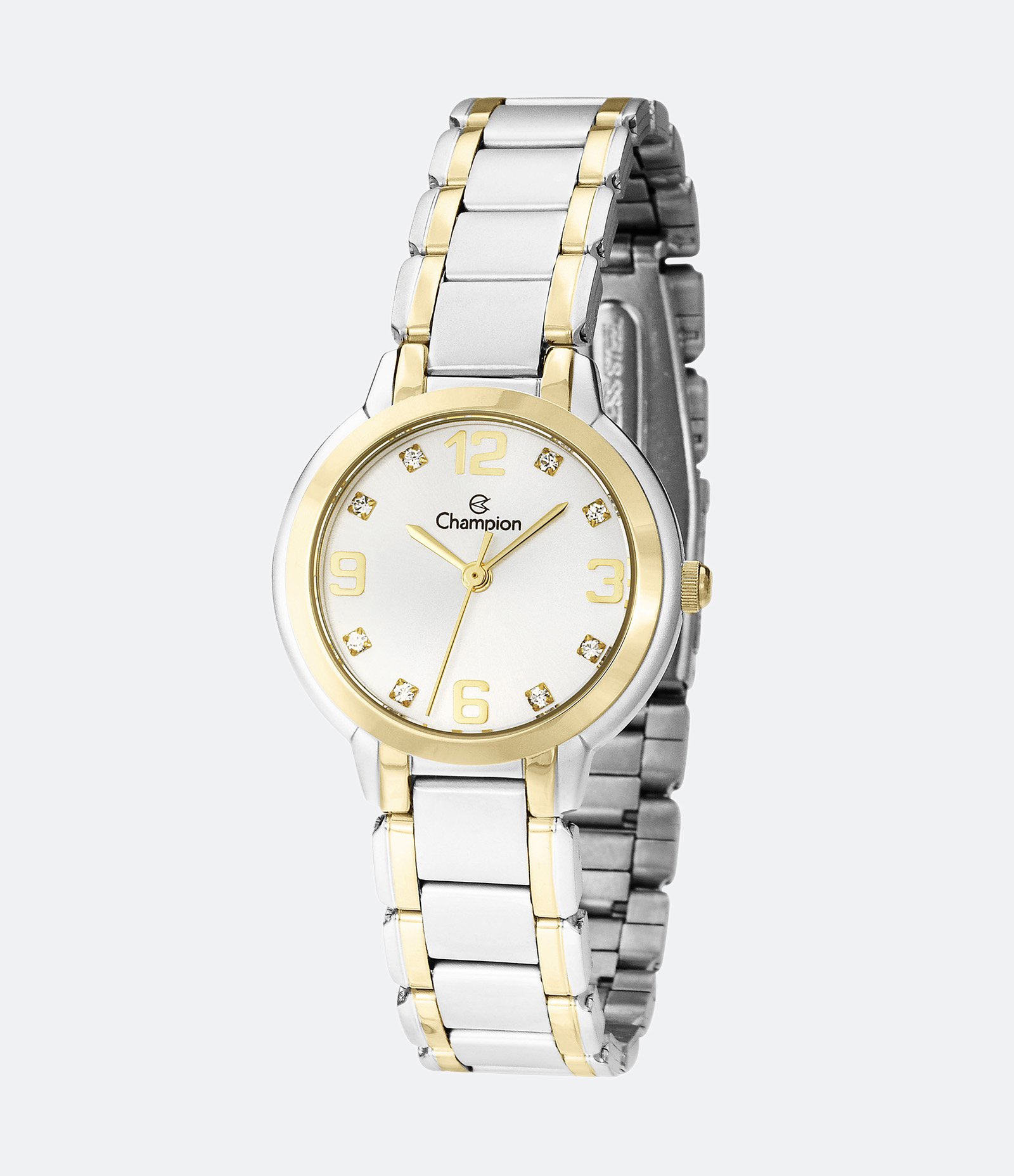 Kit Relógio Champion Analógico com Caixa e Pulseira em Aço Prata CN28419C Cinza 2