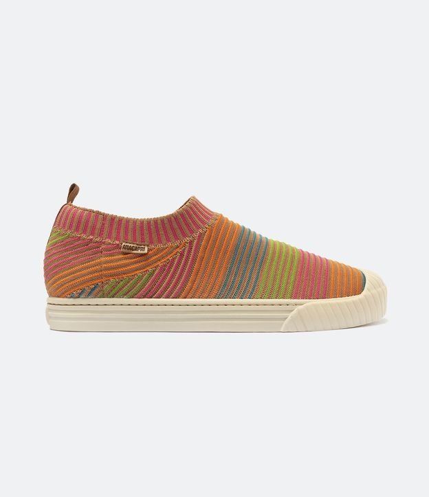 Tênis Knit Têxtil com Cano Baixo Anacapri
