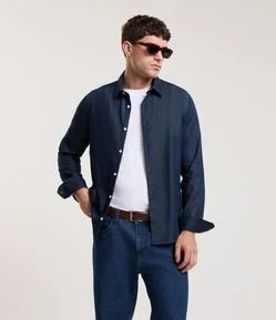 Camisa Classic em Algodão com Manga Longa