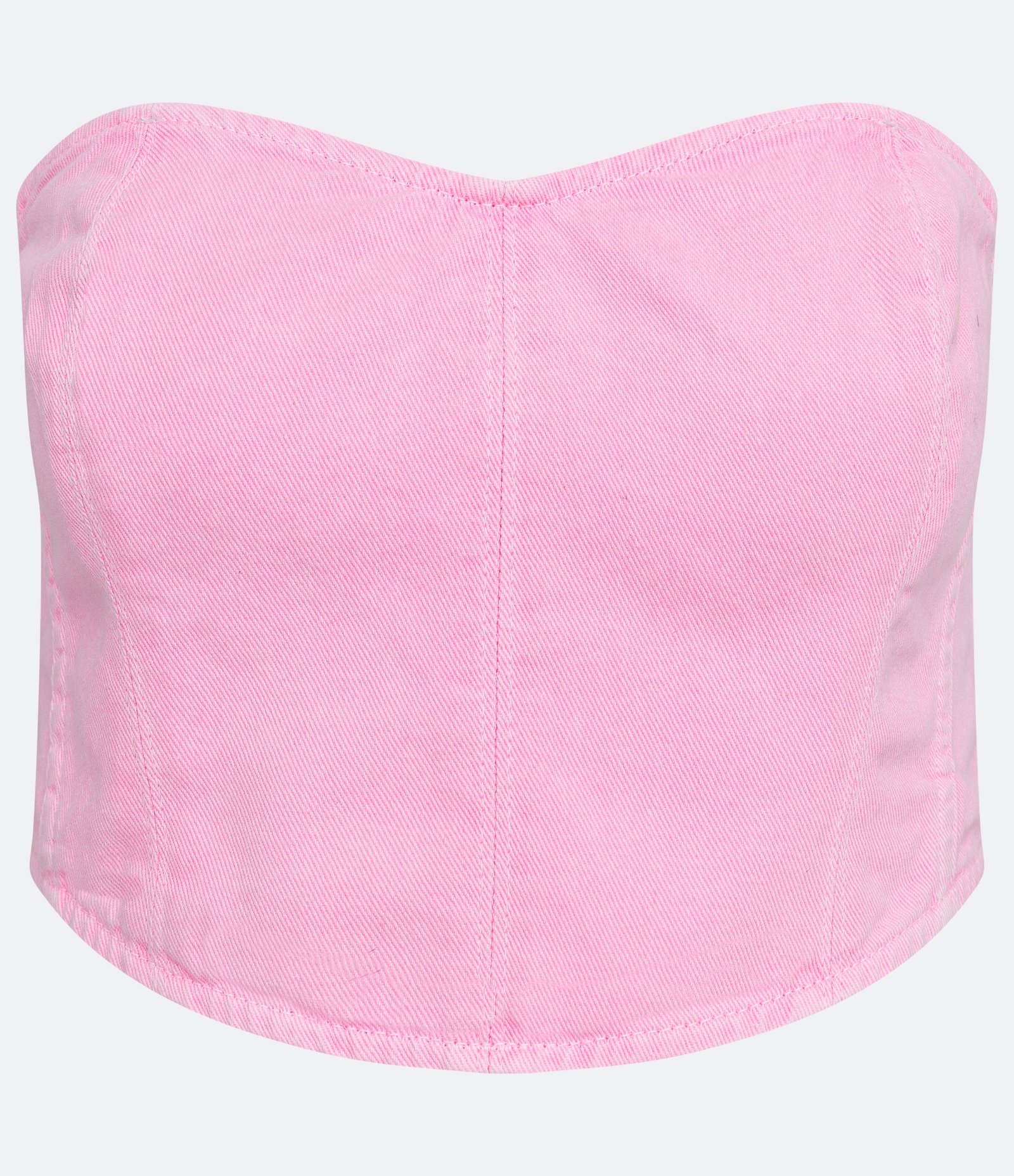 Blusa Cropped Corpete em Sarja com Recortes 5